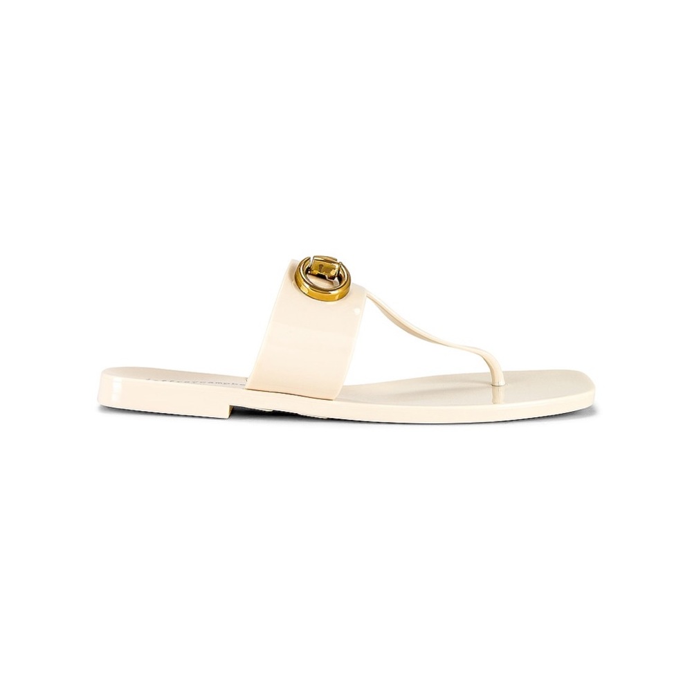 JEFFREY CAMPBELL A-LIL-BIT SANDAL IN CREAMY WHITE